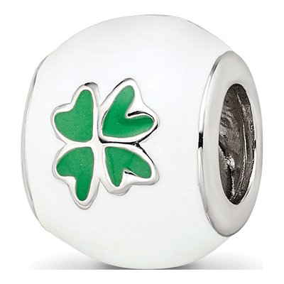 Sterling Silver Clover Bead