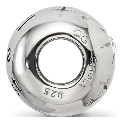 Sterling Silver Crystal Enamel All Best Bead – view 3