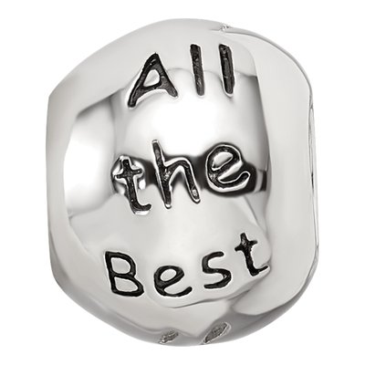 Sterling Silver Crystal Enamel All Best Bead – view 4