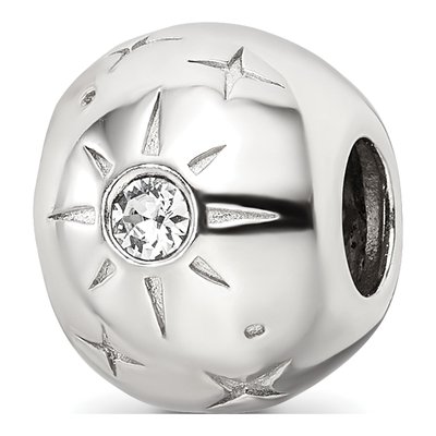 Sterling Silver Crystal Enamel All Best Bead – view 7