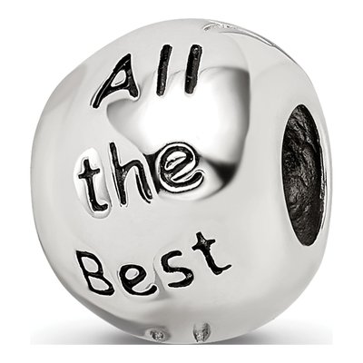 Sterling Silver Crystal Enamel All Best Bead