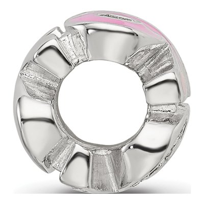 Sterling Silver Crystal Enamel Bead – view 3