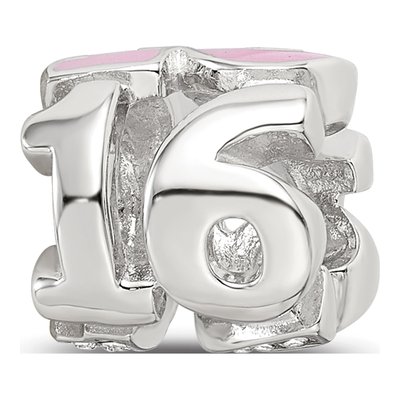 Sterling Silver Crystal Enamel Bead – view 6