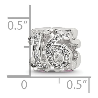 Sterling Silver Crystal Enamel Bead – view 7