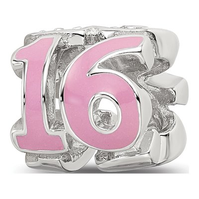 Sterling Silver Crystal Enamel Bead – view 8