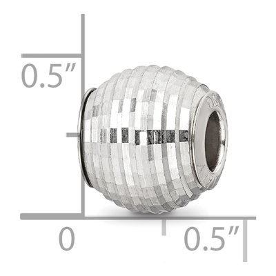 Sterling Silver Diamond-Cut Bead – view 5