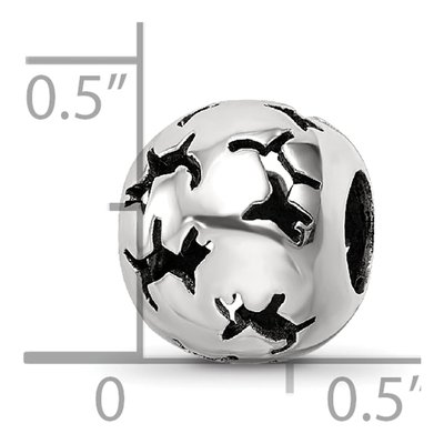Sterling Silver Cutout Dog Bead – view 4