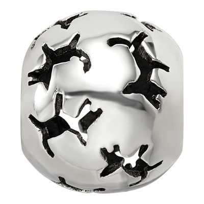 Sterling Silver Cutout Dog Bead – view 5