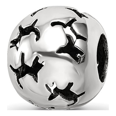 Sterling Silver Cutout Dog Bead