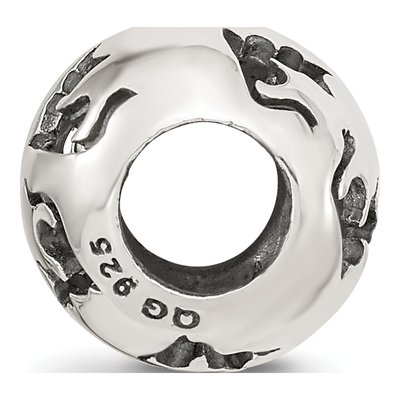 Sterling Silver Cutout Cat Bead – view 3