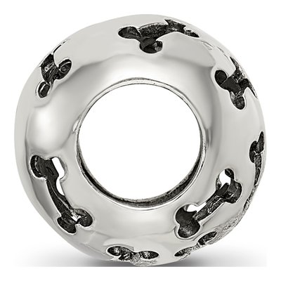 Sterling Silver Cutout Dog Bone Bead – view 3