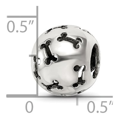 Sterling Silver Cutout Dog Bone Bead – view 4