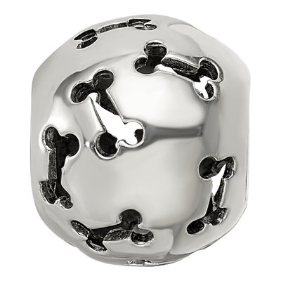 Sterling Silver Cutout Dog Bone Bead – view 5