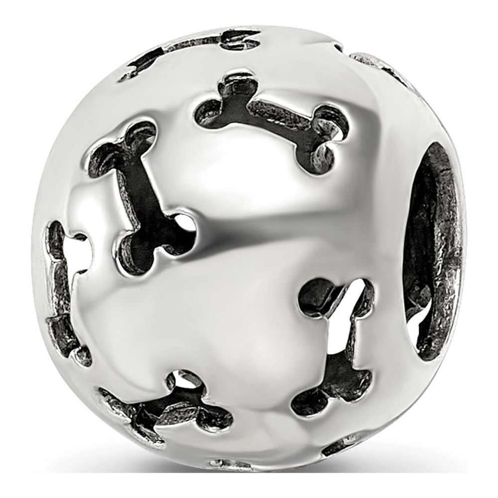 Sterling Silver Cutout Dog Bone Bead