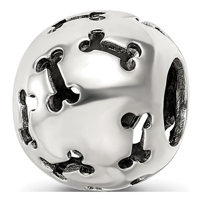 Sterling Silver Cutout Dog Bone Bead