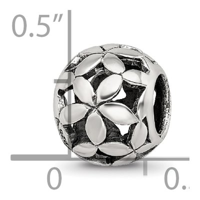 Sterling Silver Flower of Life Bead – view 4
