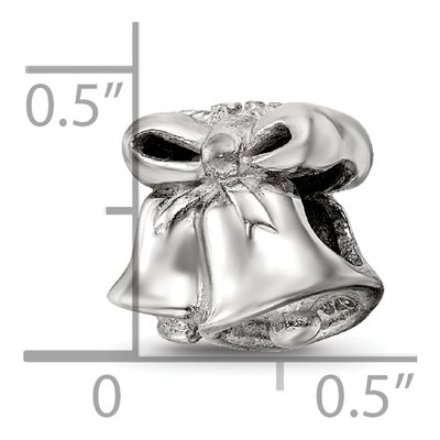 Sterling Silver Christmas Bells Bead – view 4