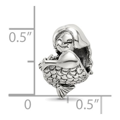 Sterling Silver Mermaid Bead – view 4