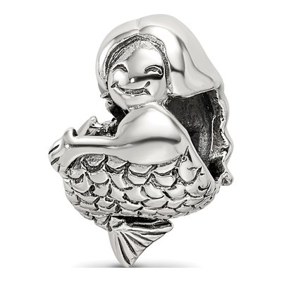 Sterling Silver Mermaid Bead