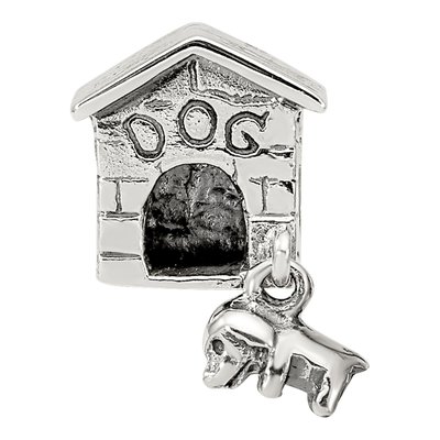 Sterling Silver Dog House Dangle Bead – view 4