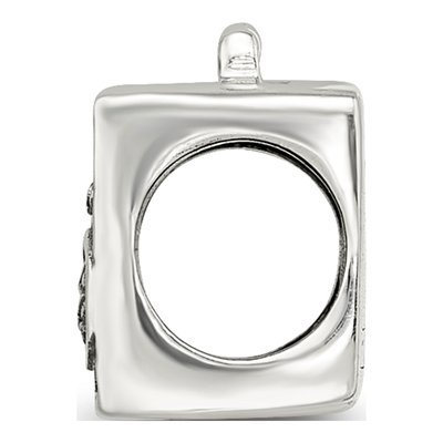 Sterling Silver Boombox Bead – view 3