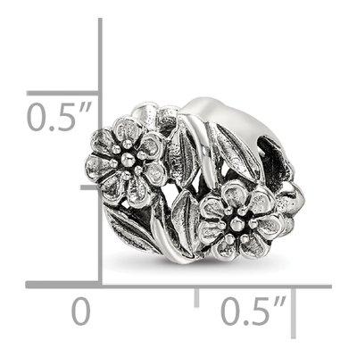 Sterling Silver Flowers Bead – view 7