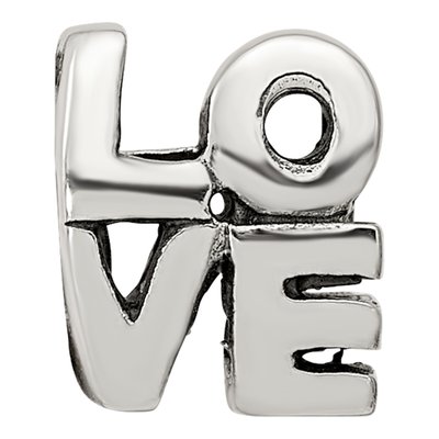 Sterling Silver LOVE Bead – view 5