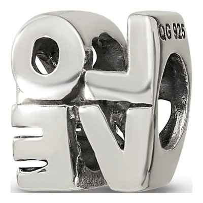 Sterling Silver LOVE Bead – view 6