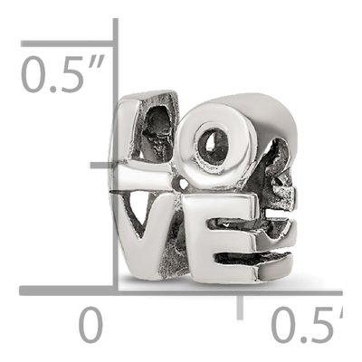 Sterling Silver LOVE Bead – view 7