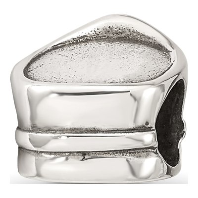 Sterling Silver Nurse Hat Bead – view 4