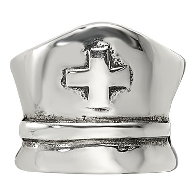 Sterling Silver Nurse Hat Bead – view 5