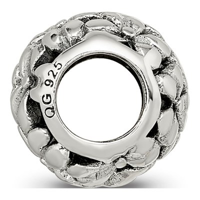 Sterling Silver Filigree Flower Bead – view 3