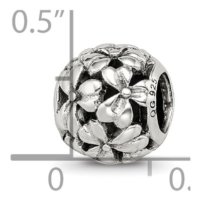 Sterling Silver Filigree Flower Bead – view 6