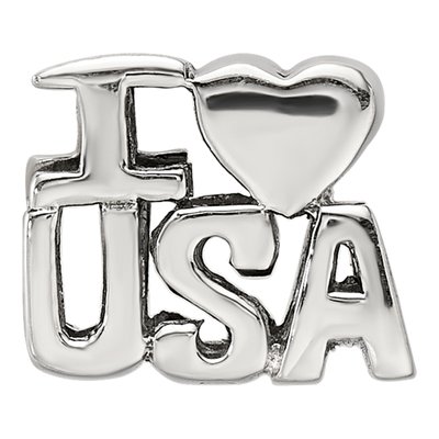 Sterling Silver I Heart Bead – view 4