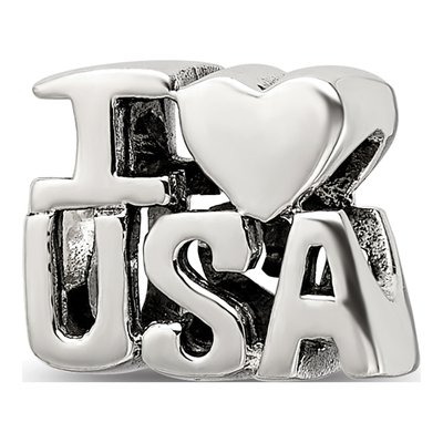 Sterling Silver I Heart Bead
