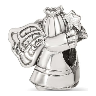 Sterling Silver Christmas Angel Bead – view 6