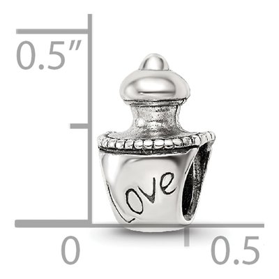 Sterling Silver Love Perfume Bottle Bead – view 7