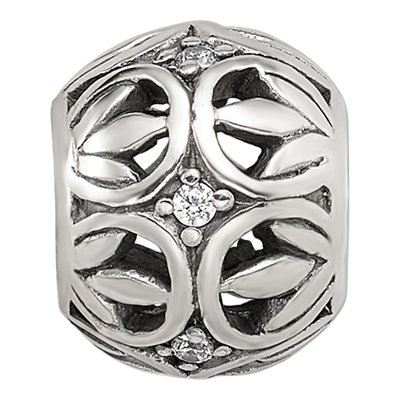 Sterling Silver CZ Filigree Bead – view 5