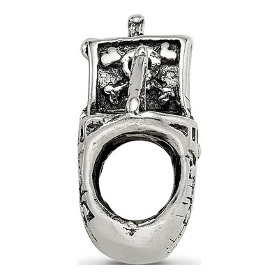 Sterling Silver Pirate Ship Bead – view 3