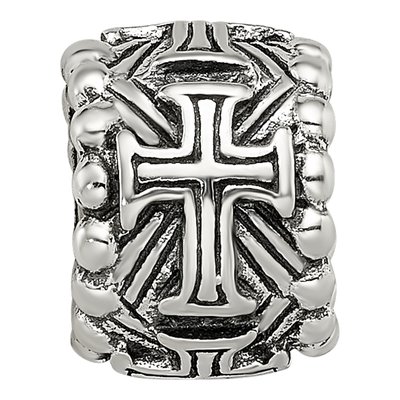 Sterling Silver Cross Spacer Bead – view 4