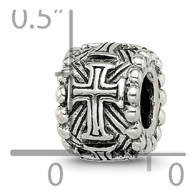 Sterling Silver Cross Spacer Bead – view 5
