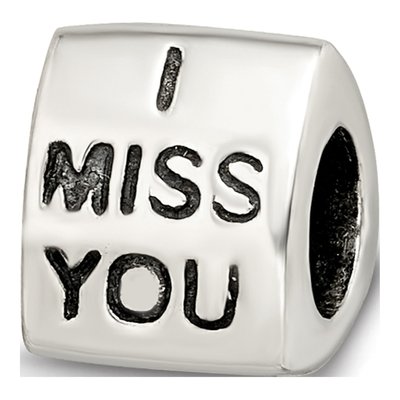 Sterling Silver Red Enamel Love You Bead – view 7
