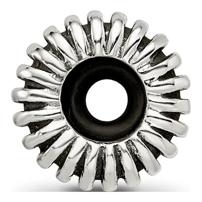 Sterling Silver Rubber Spacer Bead – view 3