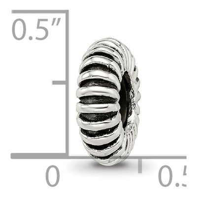 Sterling Silver Rubber Spacer Bead – view 5