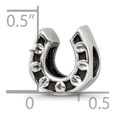 Sterling Silver Horseshoe Bead – view 5