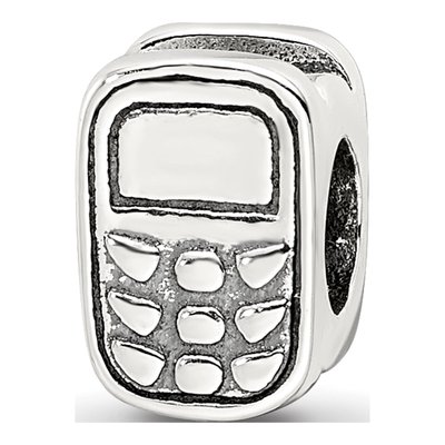 Sterling Silver Cell Phone Bead