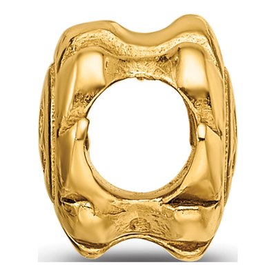 Gold-Plated Sterling Silver Smiling Sun Bead – view 4