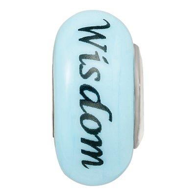 Sterling Silver Wisdom Owl Fenton Glass Bead – view 5