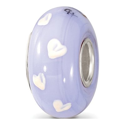 Sterling Silver Fenton Glass Penguin Bead – view 6