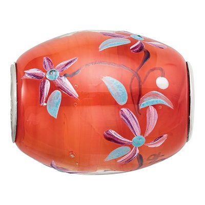Sterling Silver Fenton Glass Bead – view 4